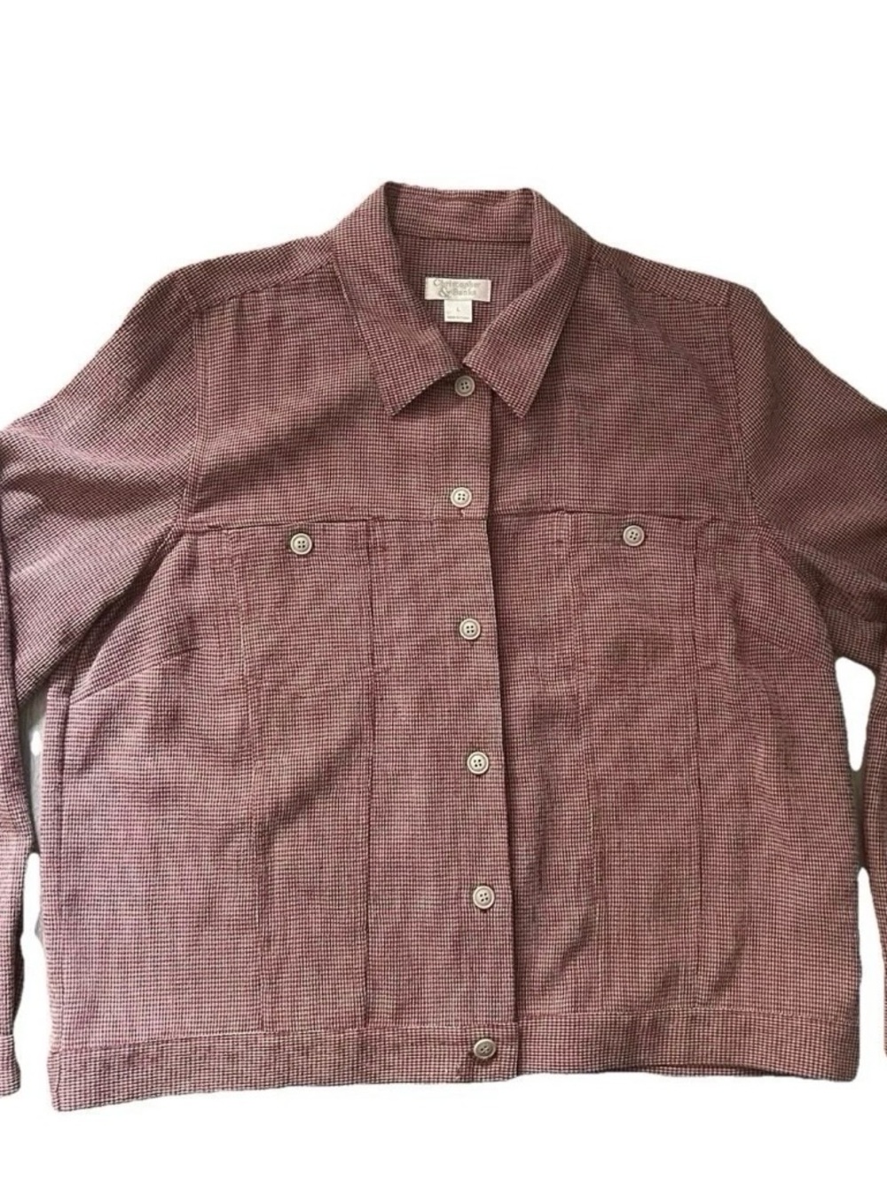 Men’s Christopher And Banks Plaid Button Down Shirt Size Large - Picture 1 of 4